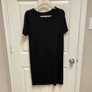 Hatch Layers Black Dress